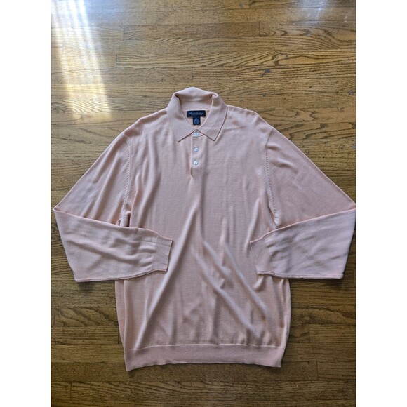 Brooks Brothers Sweater Mens XL Silk Blend Long Sleeve Knit Pullover - Picture 1 of 6